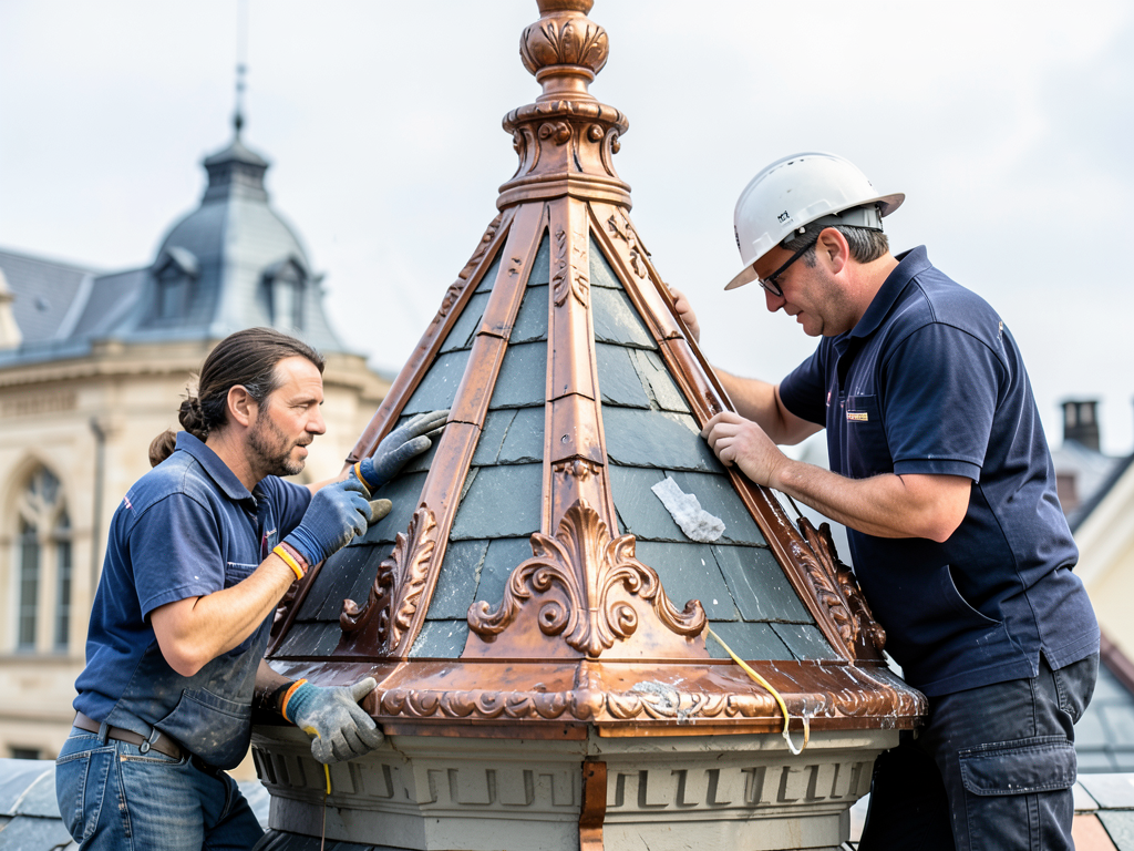 Restoring the Ornamental Roof Details on Victorian Homes in Abell and Waverly