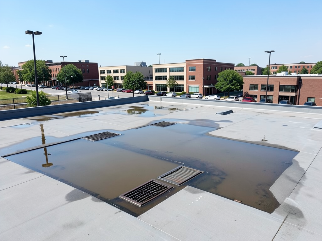Solving common flat roof drainage problems for sma