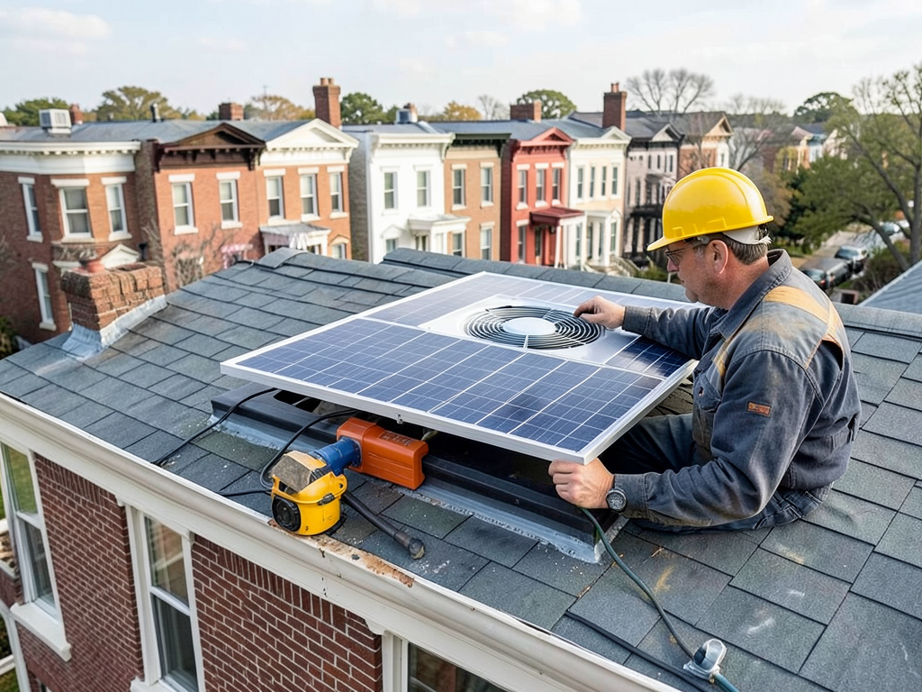The best way to handle roof ventilation for rowhou