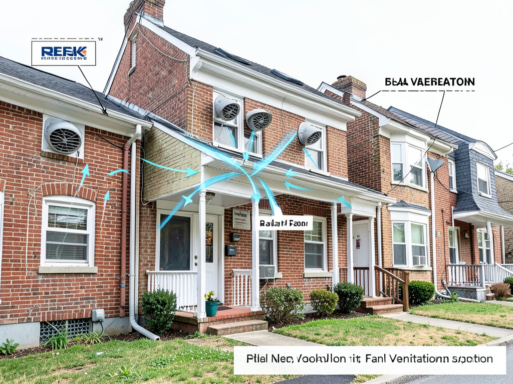 The Best Way to Handle Roof Ventilation for Rowhouses with No Overhangs
